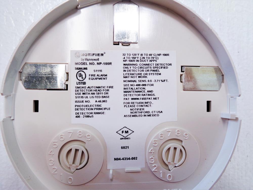 System Sensor DNR Intelligent Non-Relay Duct Smoke Detector w/ Notifier NP-100R